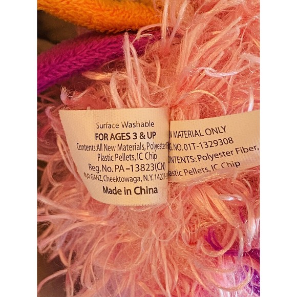 Ganz Whoorah Friends Unicorn Plush (Purple-Pink) Stuffed Plushie Toy - Picture 7 of 8